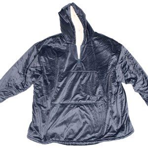 The Comfy Original Blue Sherpa Wearable Blanket w/ Hood & Pocket